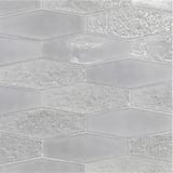 Moonstone 3-1/2x9-1/2 Elongated Hex Reef Field Glossy