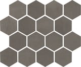 Black 3x3 Hexagon Mosaic Matte
