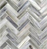 Bari 1x4 Herringbone Mosaic Pearl