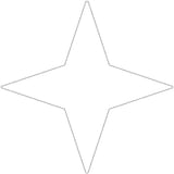Available in all colors 11x11 4 Point Star Field All finishes - shape reference