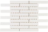 White 1x6 Mosaic Gloss