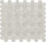 Anciano Grigio 1-1/4 inch Penny Round Mosaic Honed