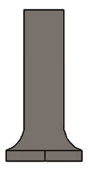 75050 Plain Agate Grey 3x1 DU Thin Cove Base Out Corner Matt