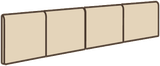 CBX01 Sandbox 3x12 SBN Strip Unpolished