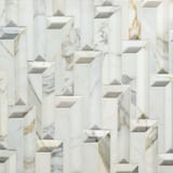 Calacatta Gold 10-3/16"x10-7/8" Steps Mosaic Polished