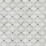 Multi-Color 11-3/10 x11-1/5 Pointe Bleu Mosaic Polished