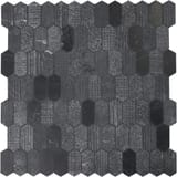 Charcoal 13x13 Petit Picket Mosaic Multi Textured