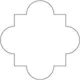 Available in all colors 5x5 Quatrefoil Field All finishes - shape reference