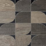 Charcoal 12x12 Short Skirt Mosaic Natural