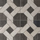 Charcoal 12x12 French Cuff Mosaic Natural