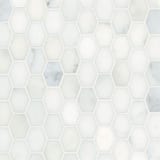 Calacatta 11-9/16x10-9/16 Trousdale Hexagon Mosaic Honed