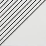 Black White 8x8 Half Line Field Matte