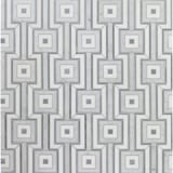 Carrara 10-3/4 x 15 Globetrotter Mosaic Honed