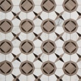 Cafe 13-5/8x6-3/5 Ostia Decorative Field Mosaic Brushed