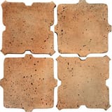 Available in all colors (shown in Cafe Olay) 5x5 and 5x5 Arabesque 11B Field Travertine