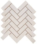 Sea Shell 1x4 Herringbone Mosaic Matte