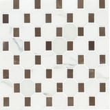 Calacatta Cafe Bruno 11-1/2x11-1/8x3/8 Regency Mosaic Honed