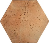 Available in all colors and finishes (shown in Cafe Olay) 12x12 Hexagon Field Travertine