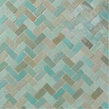Aqua Blend 1x2 Medina Mosaic Tumbled