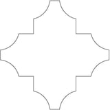 Available in all colors 6x6 8C Cross Field All finishes - shape reference