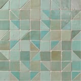 Aqua Blend 2x2 Raya Mosaic Tumbled