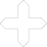 Available in all colors 4x4 Mini Cross Picket Field All finishes - shape reference