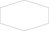 Available in all colors 4x6 Elongated Hexagon Field All finishes - shape reference