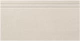 1201 Beige 12x24 TVG Stair Tread (Straight, Glazed Edge) Smooth (V)
