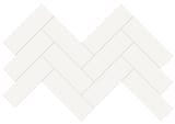 Canvas White 2x6 Herringbone Mosaic Gloss