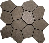 ASK03 Mink Geometric Polygon Mosaic Unpolished