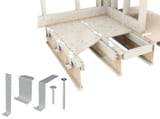 HBSS-HBFLJCK 24 SF Subfloor Lowering Joist Clip Kit 