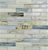 Arsenic 1x4 Brick Mosaic Natural