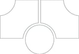 Available in all colors 2x8 and 3-1/4x3-1/4 Arabesque 9C Field All finishes - shape reference