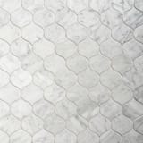 Carrara White 3-1/4x3 Rendezvous Mosaic Honed