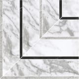Arabescato 8.3x8.3 Picco Mosaic Honed