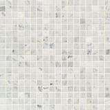 Bianco Carrara 5/8x5/8 Straight Joint Mosaic Honed
