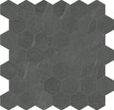 Carbon 2x2 Hexagon Mosaic Matte
