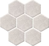 Available in all colors (shown in Pure White) 6x6 Hexagon Field Gloss