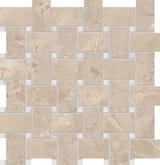 Almond 1-1/2x2-1/4 Basket Mosaic Matte