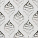 Black White 8x8 Feathers Field Matte