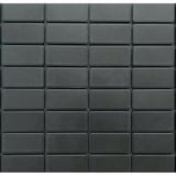 Black 2x1 Mosaic Matte
