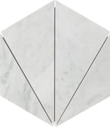 Light Grey 10x12 Colosseum Hex Mosaic Honed