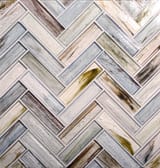 Arsenic 1x4 Herringbone Mosaic Natural