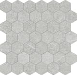 Ash 2x2 Hexagon Mosaic Matte