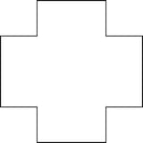 Available in all colors 3-3/4x3-3/4 Swiss Cross Field All finishes - shape reference