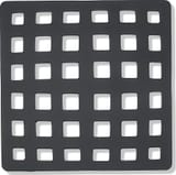 Matte Black 4x4 Low Profile Drain Cover 