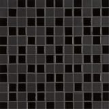 Black 12x12 Cubes Mosaic Multi Textured