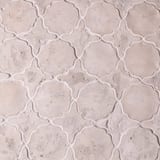 Early Gray 7" Clover and Cross Arabesque 13 Field Limestone