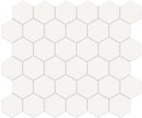 Canvas White 2x2 Hexagon Mosaic Matte