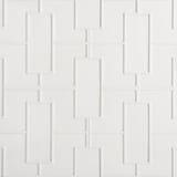 Ecru 18x20 Fretwork Interlocking Decorative Field Crackle